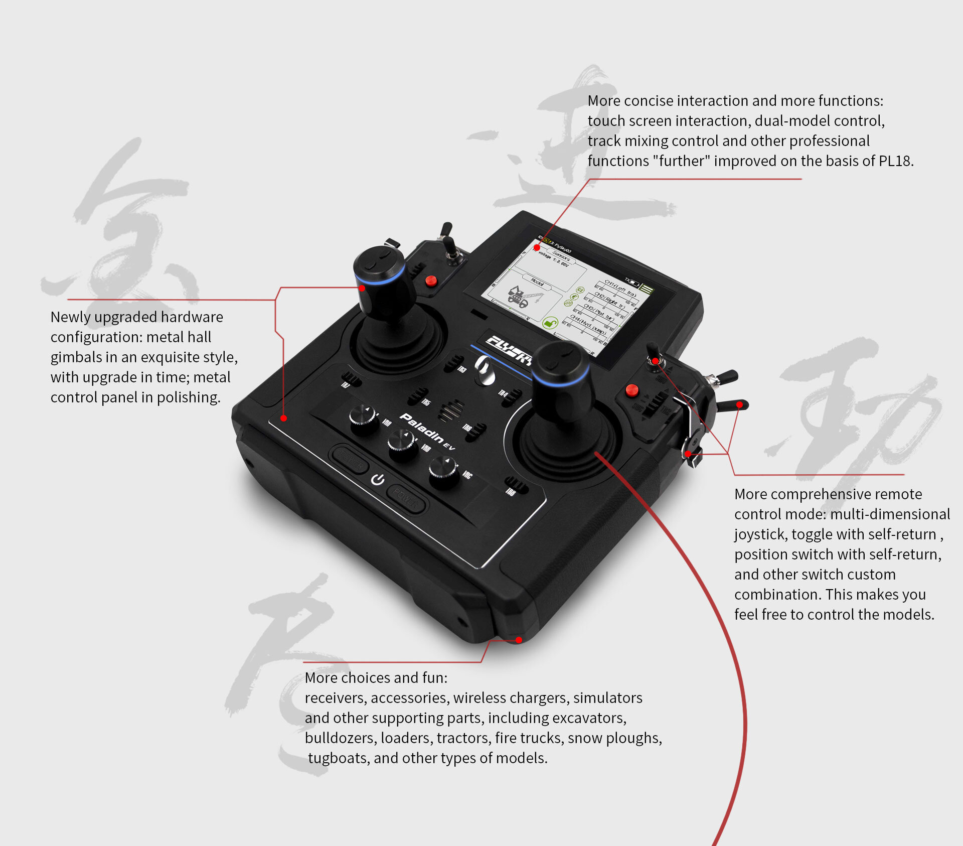Rc souprava Flysky Paladin PL 18 EV