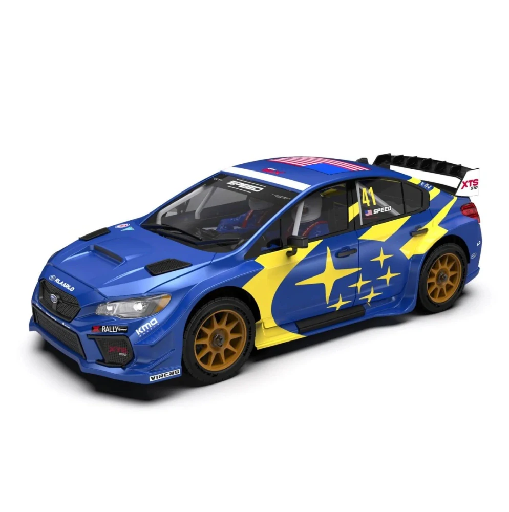 XTS-S10 1:10 4WD Střídavý RC Rally Car RTR Karbonová verze - Modrá