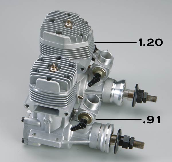 OS MAX 120 AX včetně tlumiče 