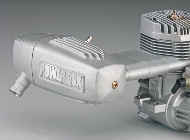 OS MAX 120 AX včetně tlumiče 