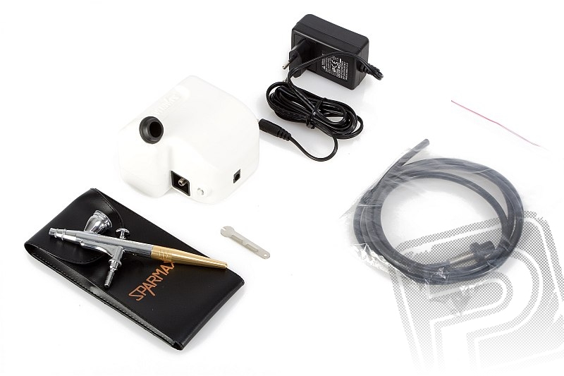 Airbrush pistole HB-040 (tryska 0,4 mm) a kompresor DC-25 