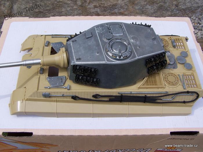 Trup s kovovou věží na King Tiger/ Tiger II. IR
