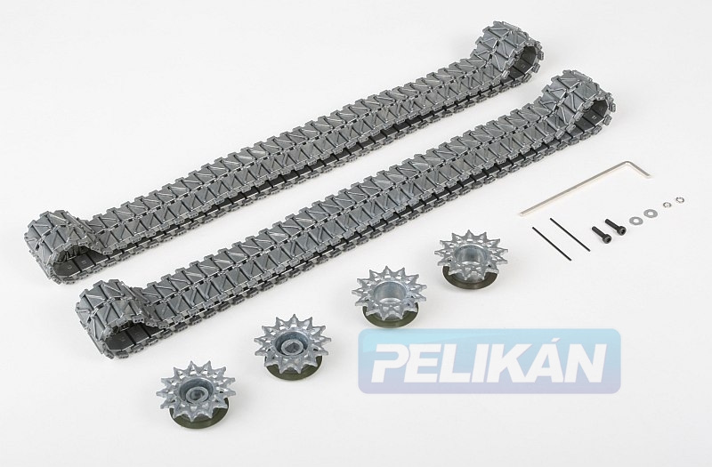 Upgrade kit tunning - kovové pásy + kola (pro 3838)