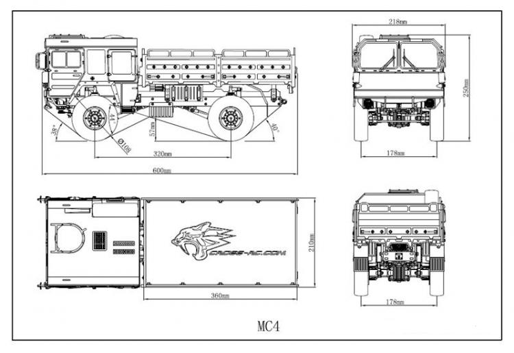 CROSS-RC Truck Kit MAN MC4-C 4x4