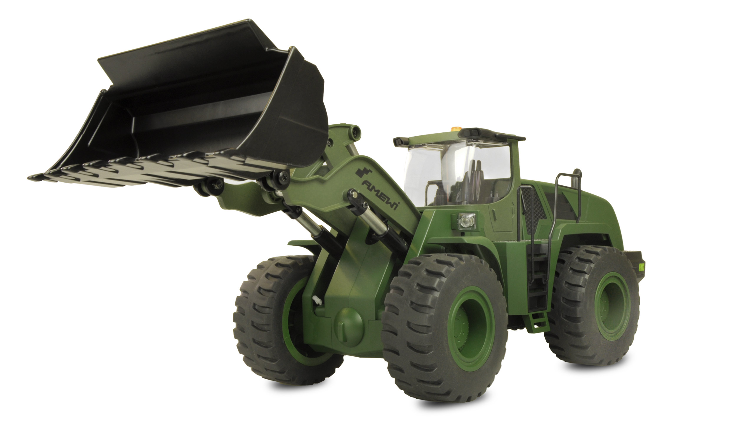 KOLOVÝ NAKLADAČ G485E ME MILITARY 1:14, ČÁSTEČNÝ KOV, 10 KANÁLŮ, RTR