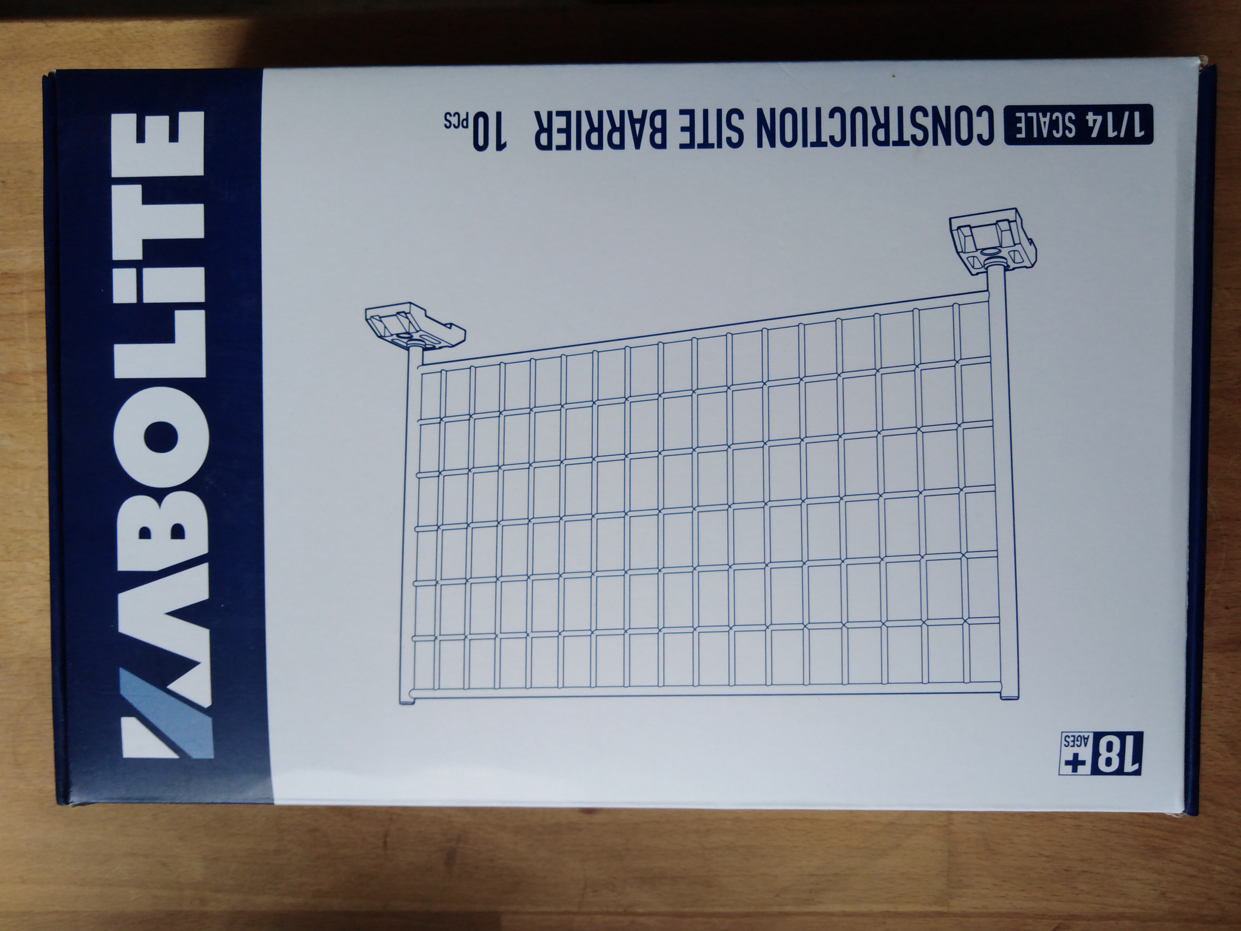 Stavební plot stříbrný 10ks