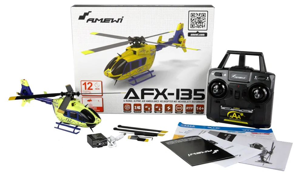 AFX-135 ALPINE AIR AMBULANCE HELICOPTER 4-CHANNEL 6G RTF