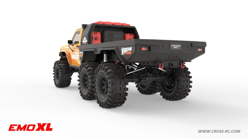CROSS-​RC Crawler EMO XL 2025, 6x6, 1:8, RTR, střídavý pohon, žlutý