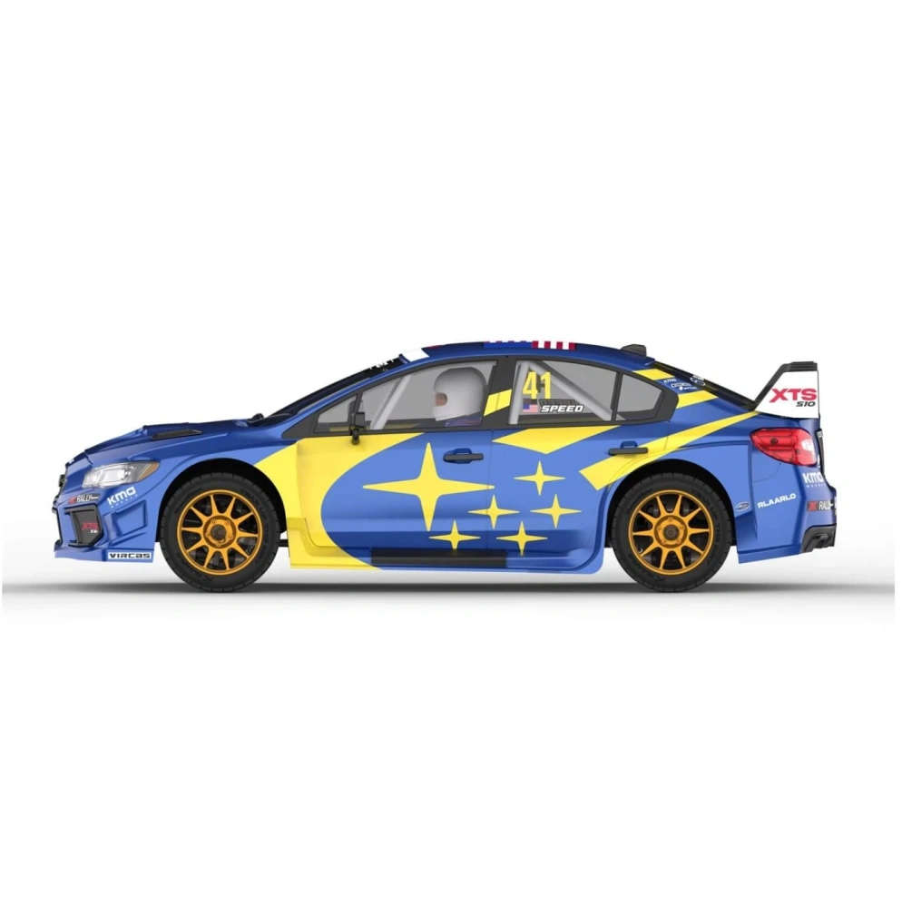 XTS-S10 1:10 4WD Střídavý RC Rally Car RTR Karbonová verze - Modrá