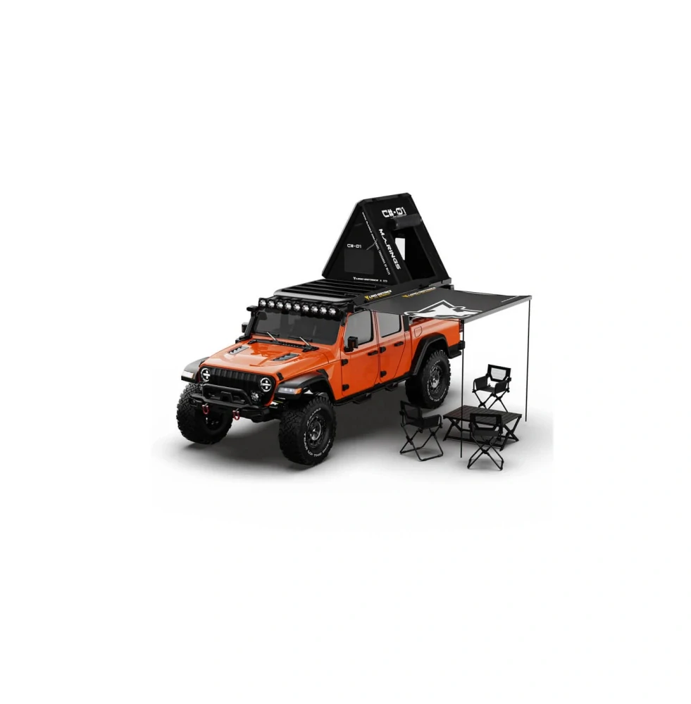 JK-07 Pro 1:7 4WD Brushless RC Crawler RTR – oranžový