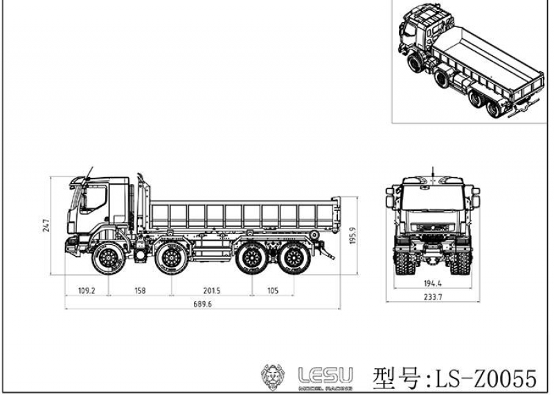 Hákový nakladač Lesu MAN TGS 8x8