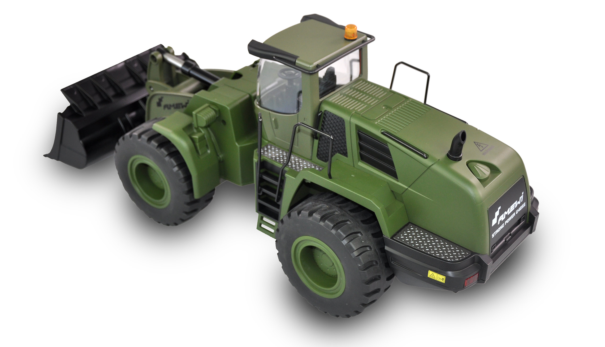 KOLOVÝ NAKLADAČ G485E ME MILITARY 1:14, ČÁSTEČNÝ KOV, 10 KANÁLŮ, RTR