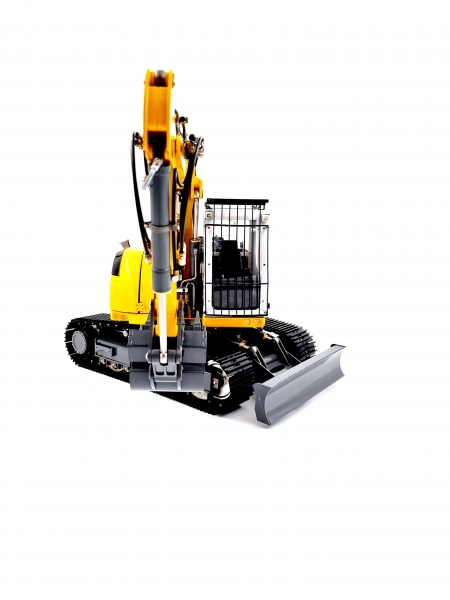 Hydraulické rypadlo 914 s krátkým ramenem s nastavitelným výložníkem + radlicí pluhu 1:14