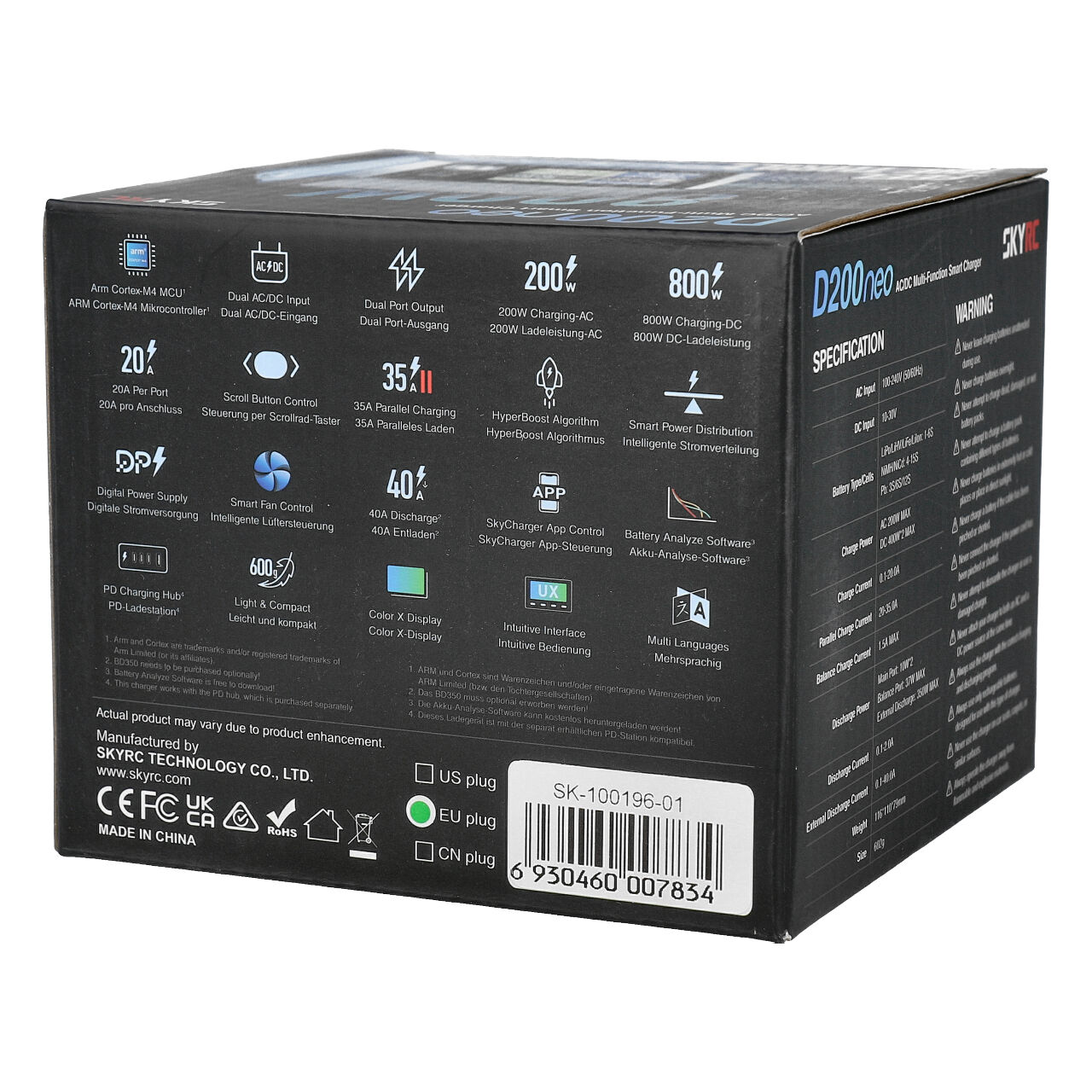 SkyRC D200 Neo LiPo 1-6s 20A 200W AC