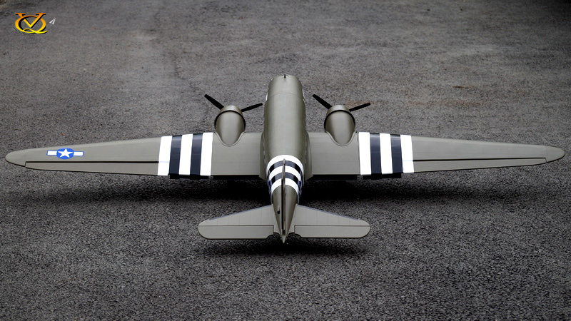 Douglas DC-3 US Army verze - rozpětí křídel 1,8 m - ARF - VQ-Models