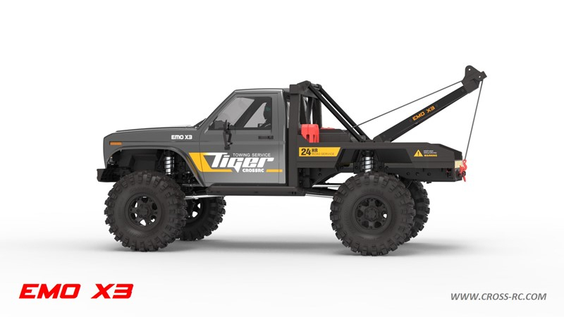 CROSS-​RC EMO X 3, 4x4, 1:8, RTR, šedý