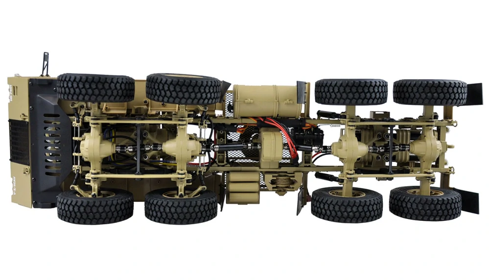 MilitaryTruck Oskosh 1:12 RTR pískový 8x8