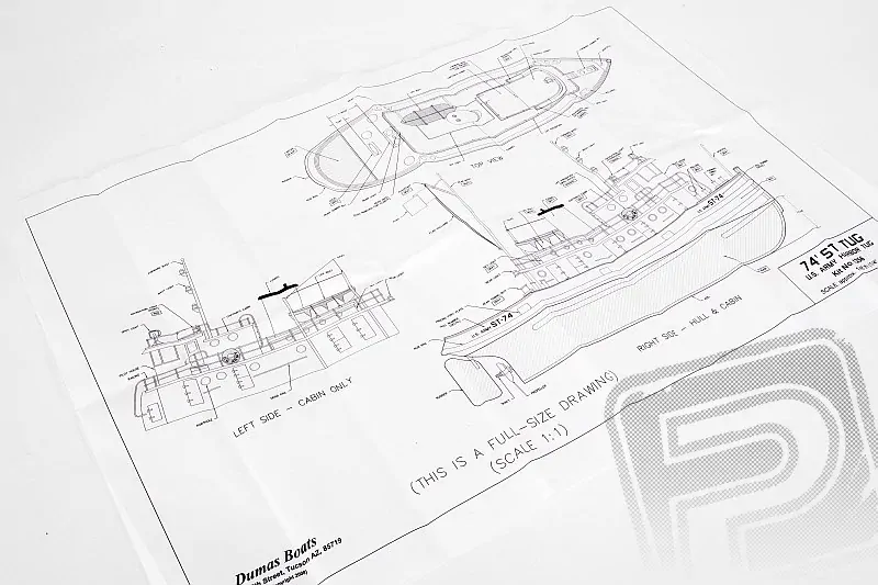U.S. ARMY 74´ST remorkér 451mm     