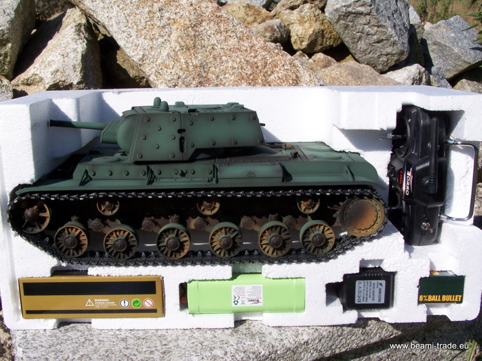  Tank KV 1 - airsoft, airbrush, kov díly, HL-Torro 2,4 GHz        RC tank 1:16 
