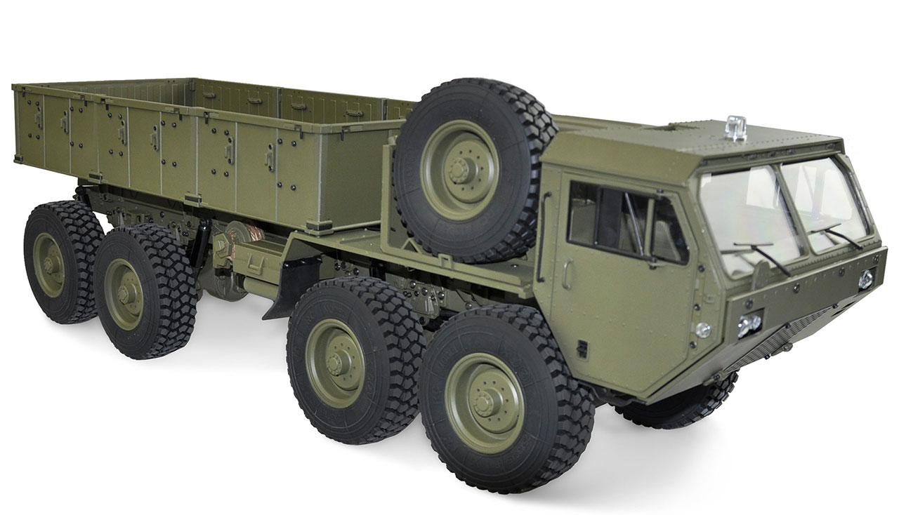 Americký vojenský nákladní vůz 8x8 1:12 se  zelenou nákladní plochou  