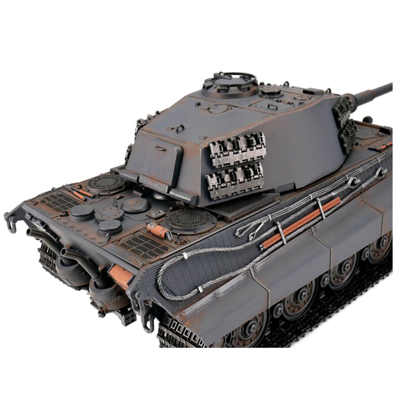 1/16 RC King Tiger šedý BB kouř