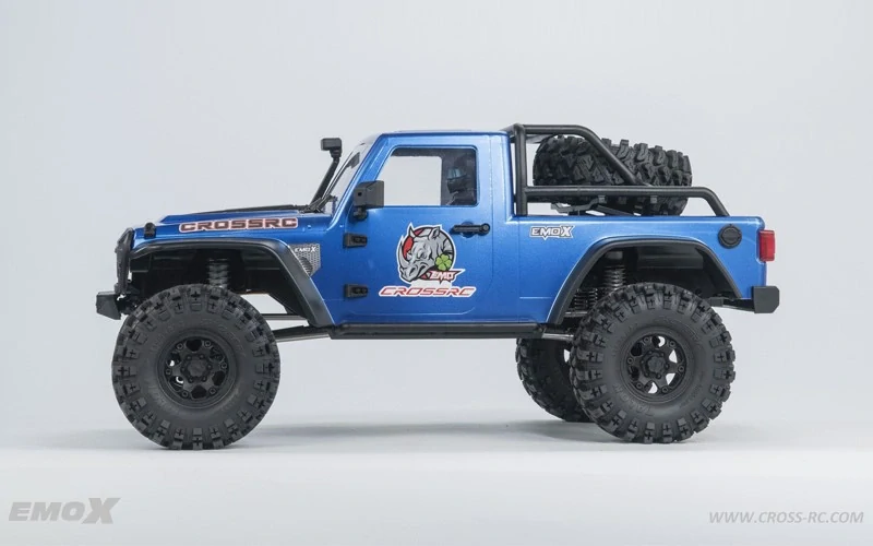 CROSS-RC Crawler EMO X1 2025, 4x4, 1:8, RTR, střídavý pohon, modrý