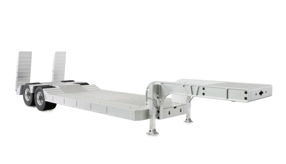 Podvalníkový návěs s dvojitou nápravou z hliníku, stavebnice 1:14