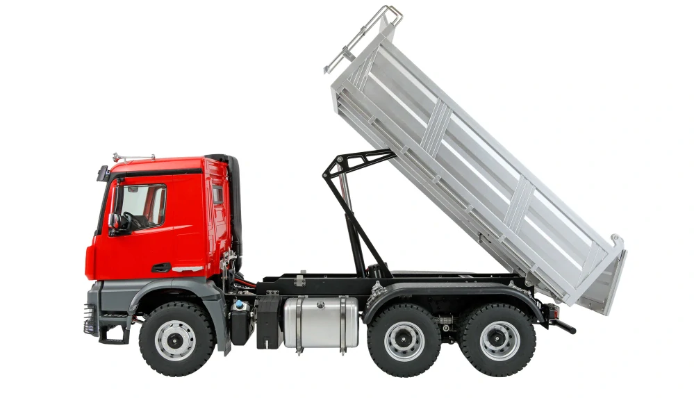 Mercedes-Benz Arocs sklápěč 6x6 1:14 RTR červený