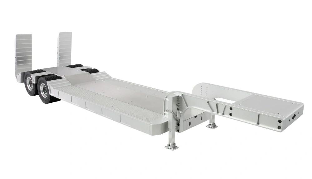 Podvalníkový návěs s dvojitou nápravou z hliníku, stavebnice 1:14