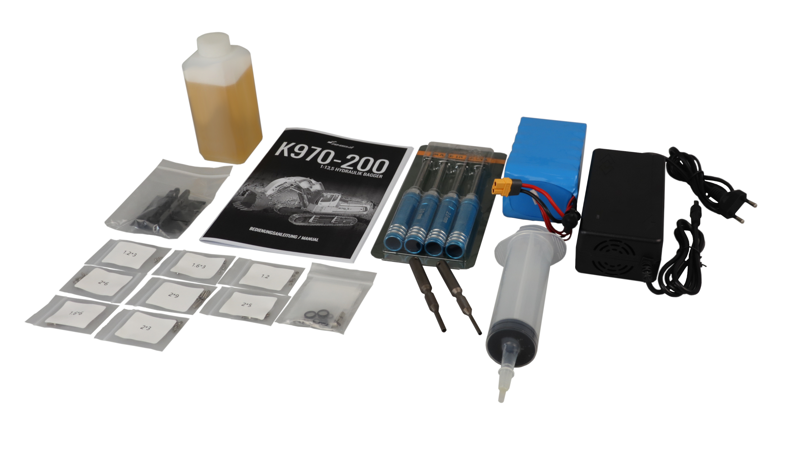 HYDRAULICKÉ LOMOVÉ RYPADLO 970-200 SME ŽLUTÉ RTR