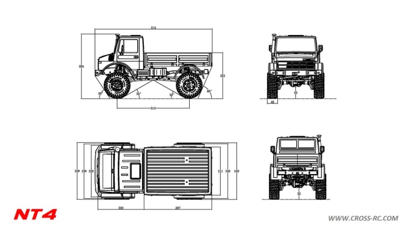 CROSS-​RC Crawler verze EMO NT4 RTR