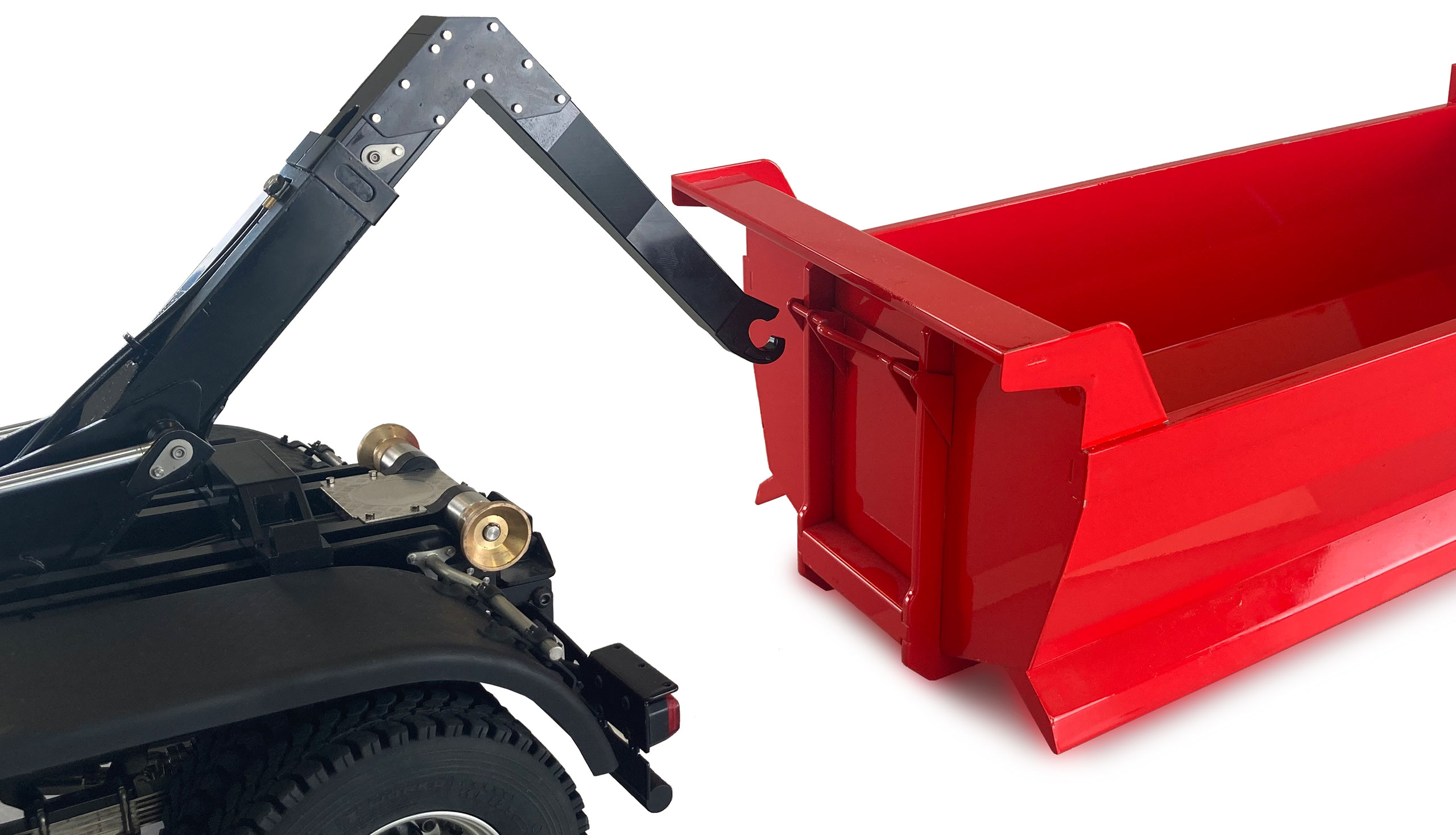 HYDRAULICKÝ SKLÁPĚČ MERCEDES-BENZ AROCS PRO 8X8 1:14 RTR ČERVENÝ