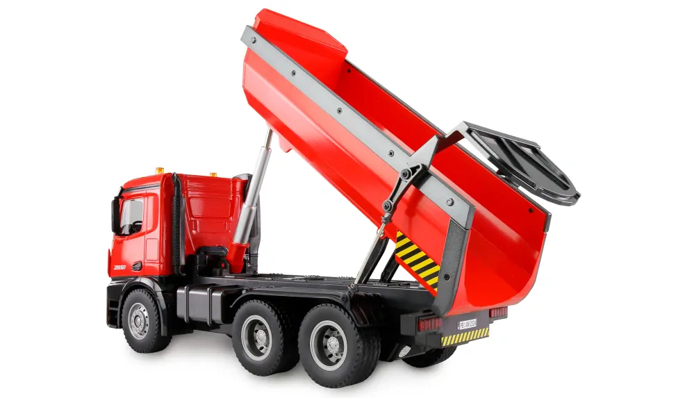 MERCEDES-BENZ AROCS LICENCOVANÝ NÁKLADNÍ SKLÁPĚČ RTR ČERVENÝ