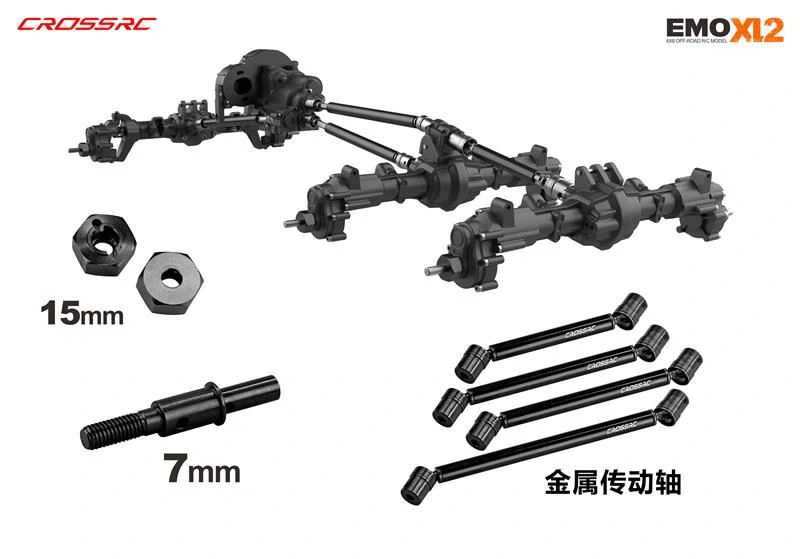 CROSS-​RC Crawler EMO XL2 2025, 6x6, 1:8, ARTR, žlutý