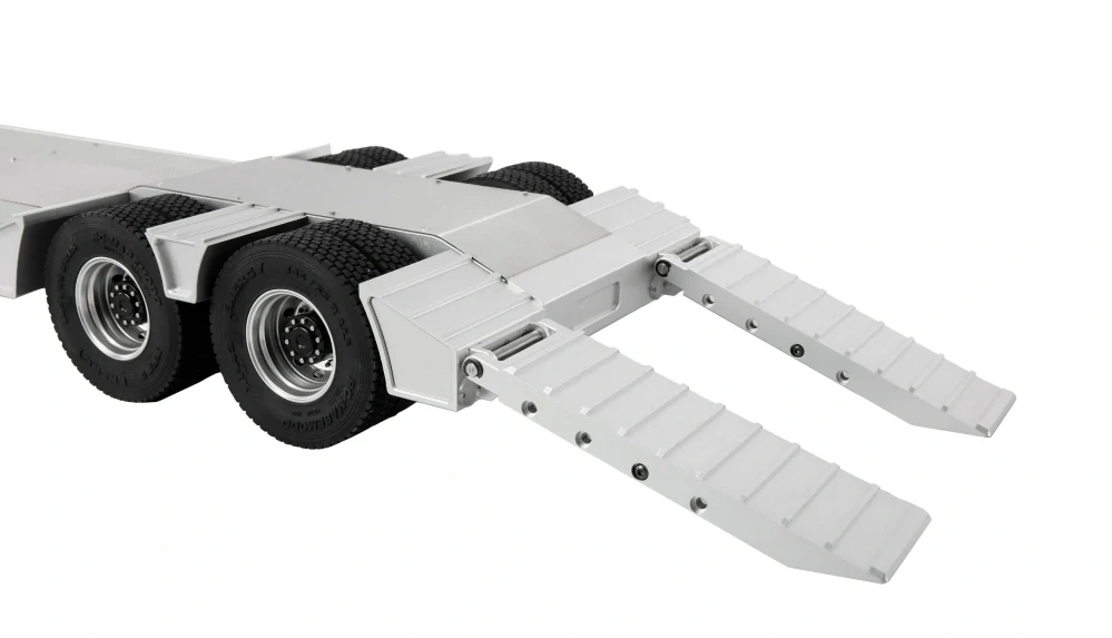 Podvalníkový návěs s dvojitou nápravou z hliníku, stavebnice 1:14