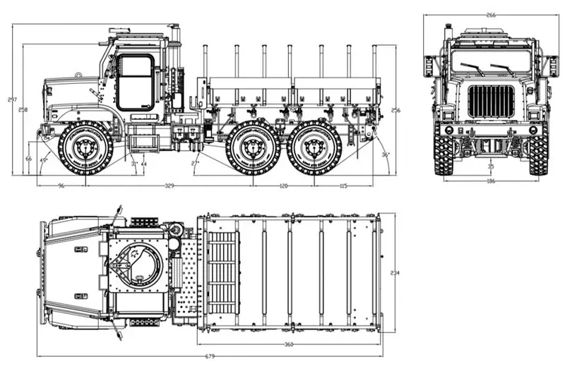 CROSS-RC Truck Kit TC6 6x6, vlajková verze