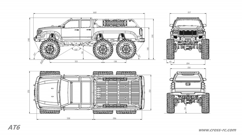 CROSS-RC Crawler verze EMO AT6 KIT