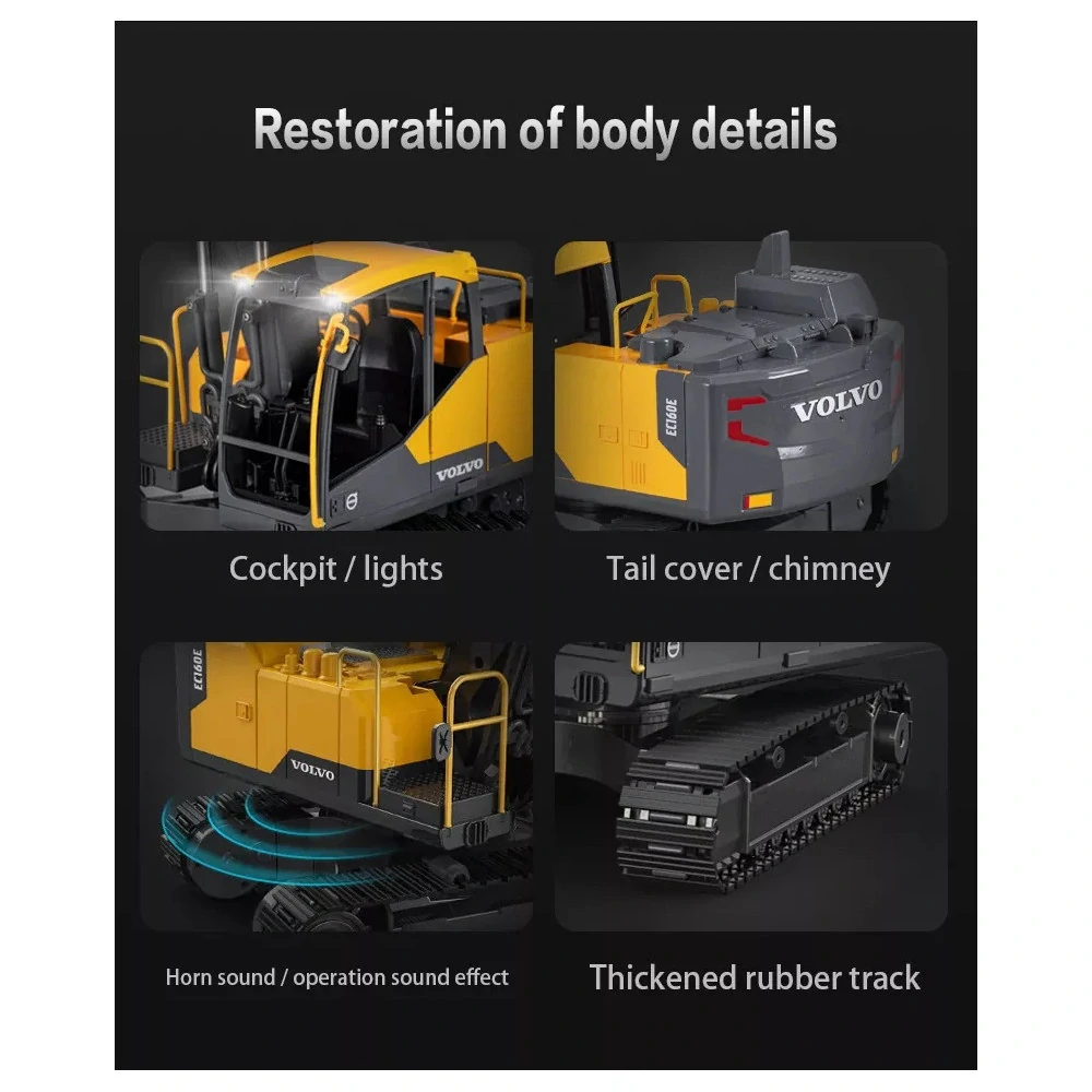 RC bagr Volvo EC160E RTR 1:16