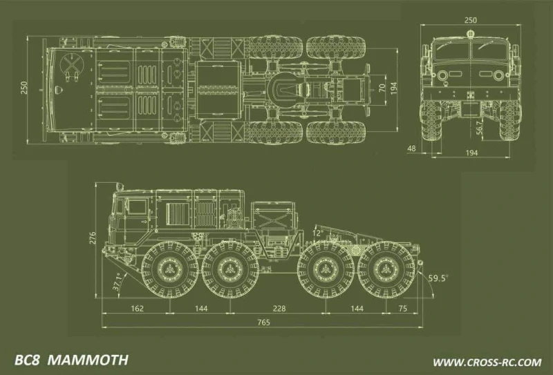 CROSS-​RC Truck BC8 Mammoth Flagship verze, RTR