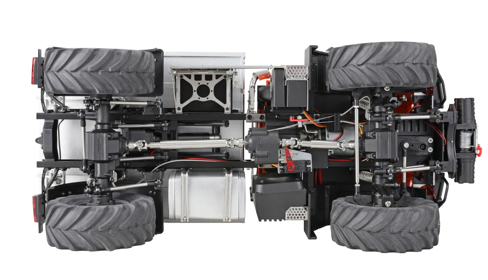 Mercedes-Benz U319 Unimog nosič nářadí 4WD 1:14 RTR oranžový