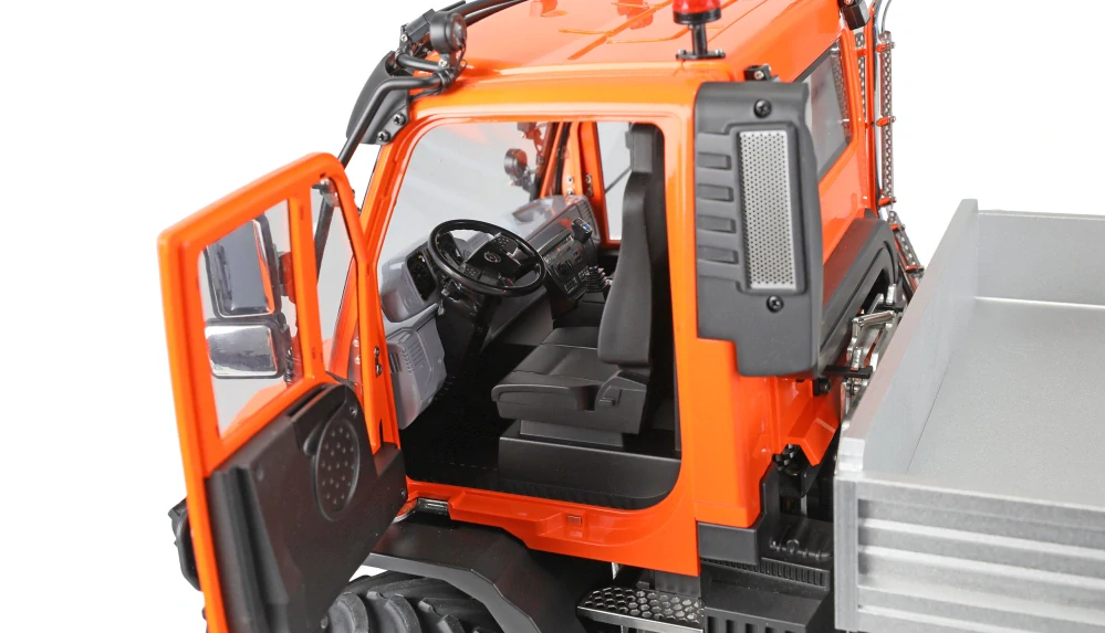 Mercedes-Benz U319 Unimog nosič nářadí 4WD 1:14 RTR oranžový