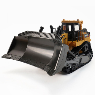 Buldozer, 1:16, funkční radlice, zadní drapák, zvukový modul, LED, RTR sada