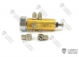 Hydraulický přetlakový ventil s přepadem a manometrem