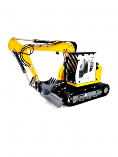 Hydraulické rypadlo 914 s krátkým ramenem s nastavitelným výložníkem + radlicí pluhu 1:14