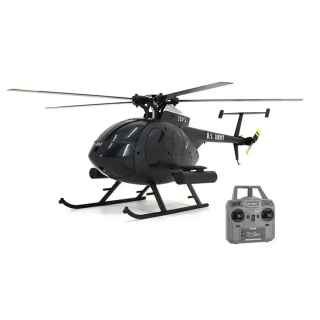 AFX MD500E VOJENSKÝ BEZKOMUTÁTOROVÝ 4KANÁLOVÝ 325MM VRTULNÍK 6G RTF černý