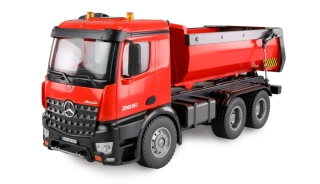 MERCEDES-BENZ AROCS LICENCOVANÝ NÁKLADNÍ SKLÁPĚČ RTR ČERVENÝ