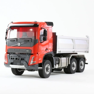 Volvo FMX nákladní sklápěč 6x6 hydraulický (červený) v měřítku 1:14 RTR