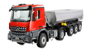 Tahač Mercedes-Benz Arocs s korbou 4x4 1:14 RTR červený
