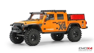 CROSS-​RC Crawler EMO X4 2025, 4x4, 1:8, RTR, střídavý pohon, oranžová